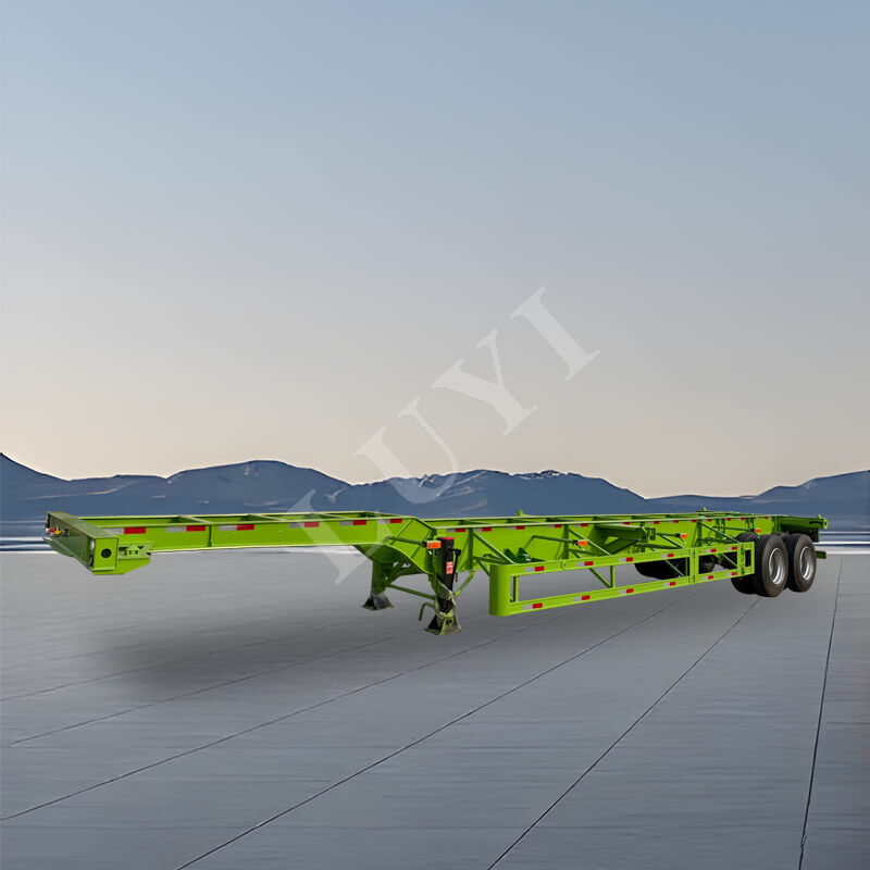 2-Achs-Ladungstransportcontainer 20/40 Tonnen Skelett-Sattelauflieger
