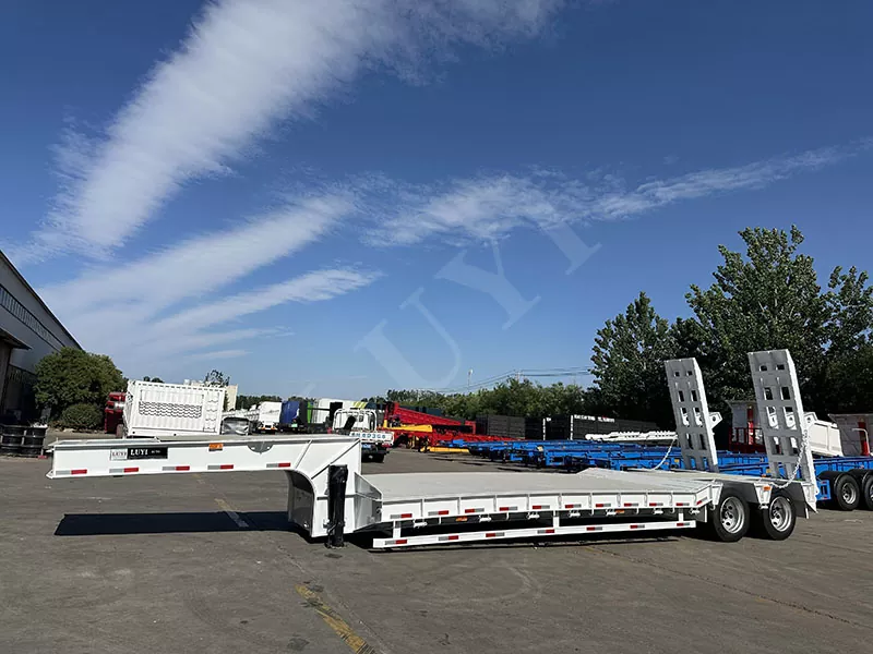 2-achsen-Semi-Trailer mit niedrigem Betten