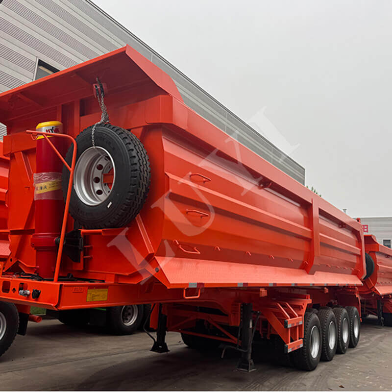 Genau an die lokalen Bedürfnisse angepasst, wurde der 4-Achs-Kippsattelauflieger erfolgreich an den sambischen Kunden ausgeliefert