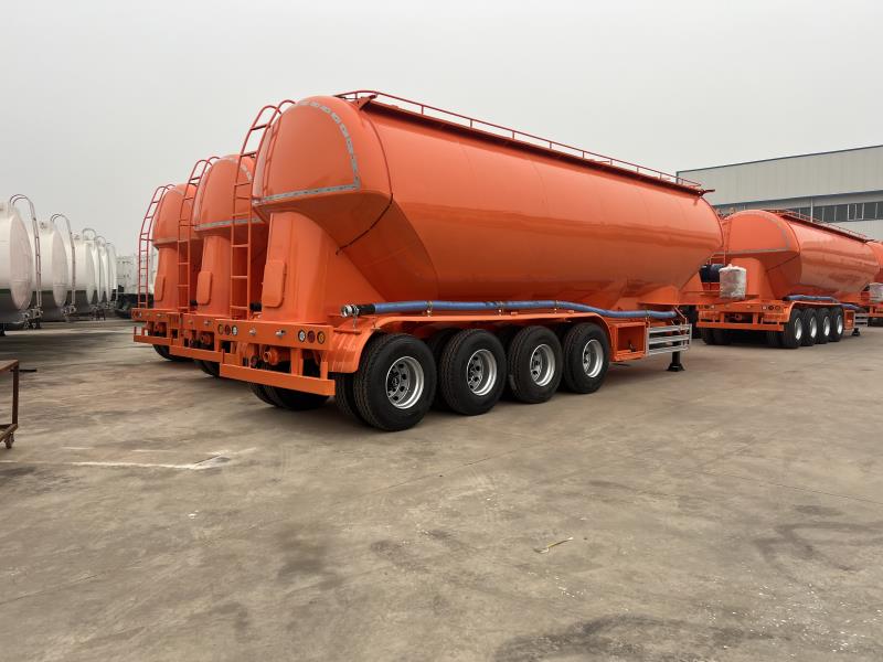 27CBM Zementpulver-Tankanhänger für den Massentransport von Zement, Flugasche und Trockenpulver
