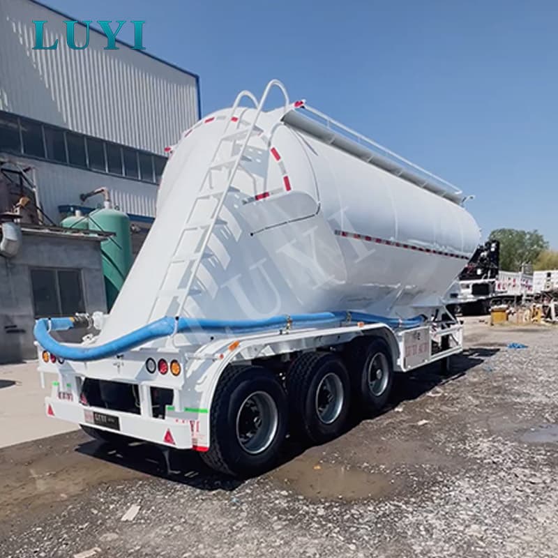 27CBM Pulvertank-Sattelauflieger für den Transport von Zement, Flugasche und Trockengut