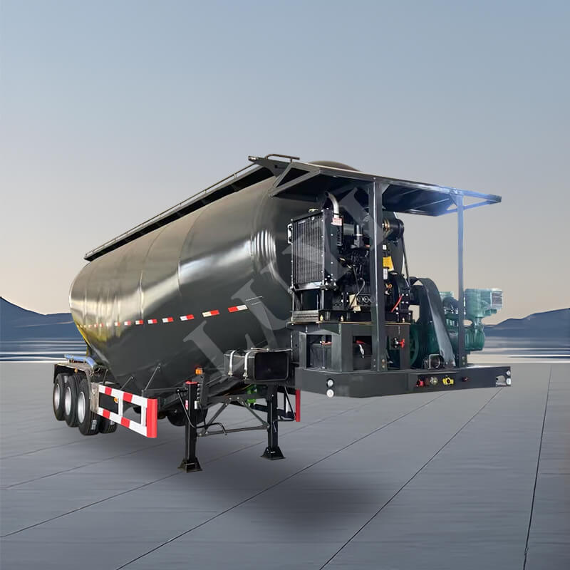 3-Achsen-35-Kubikmeter-Auflieger aus Kohlenstoffstahl mit verdicktem Massenzementtank 3-Achsen-35-Kubikmeter-Auflieger aus Kohlenstoffstahl mit verdicktem Massenzementtank