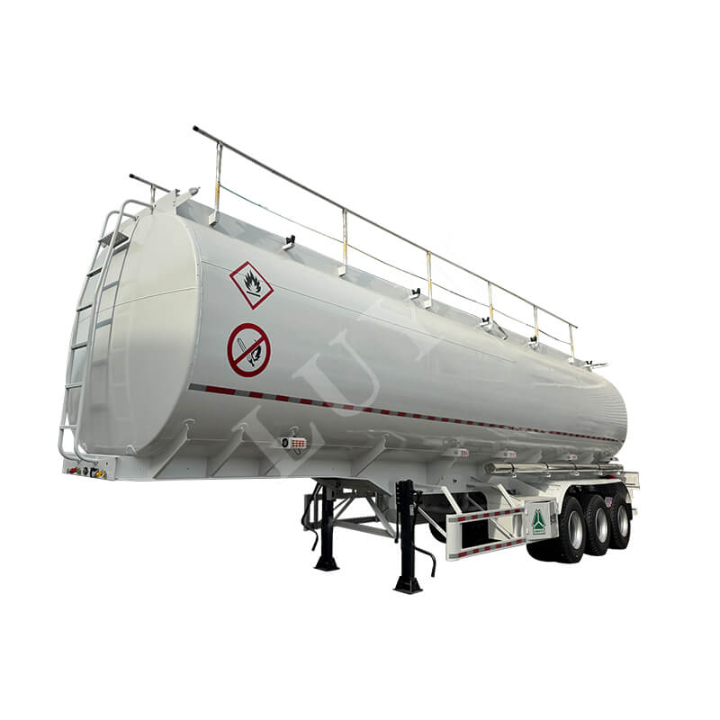 3-achsiger 42000-Liter-Aluminium-Kraftstofftank-Sattelauflieger