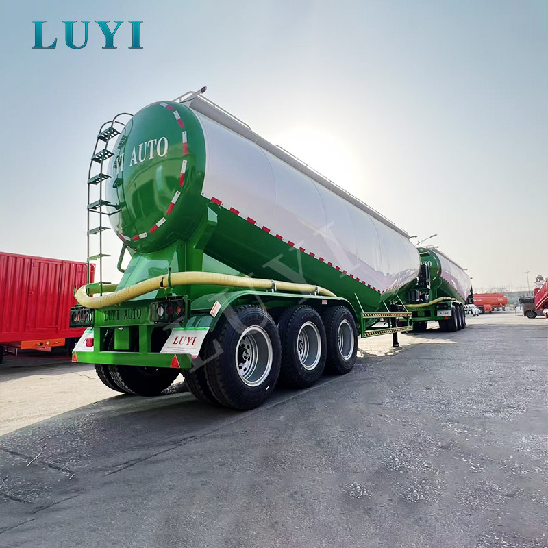 3-Achs-60-m³-Pulvertank-Sattelauflieger für Zement, Flugasche und trockene Schüttgüter