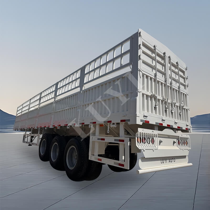 3-achsiger 80-Tonnen- bis 100-Tonnen-Multifunktions-Sattelauflieger aus Kohlenstoffstahl 3-achsiger 80-Tonnen- bis 100-Tonnen-Multifunktions-Sattelauflieger aus Kohlenstoffstahl
