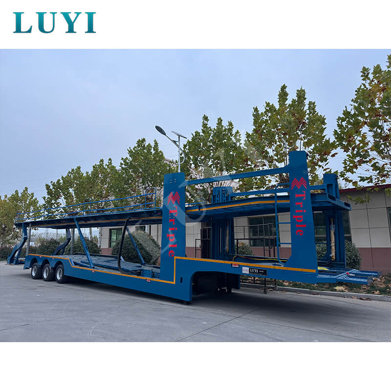 3-Achs-Autotransport-Sattelauflieger, 17-Meter-Containeranhänger 3-Achs-Autotransport-Sattelauflieger, 17-Meter-Containeranhänger