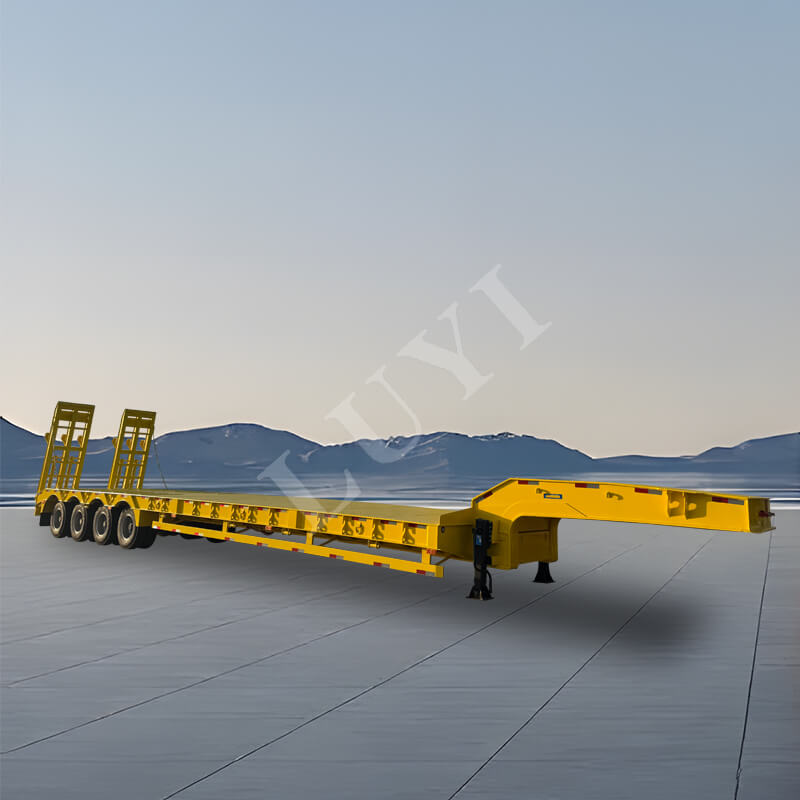 4-achsiger 80-Tonnen-Schwanenhals-Tieflader nach Maß 4-achsiger 80-Tonnen-Schwanenhals-Tieflader nach Maß