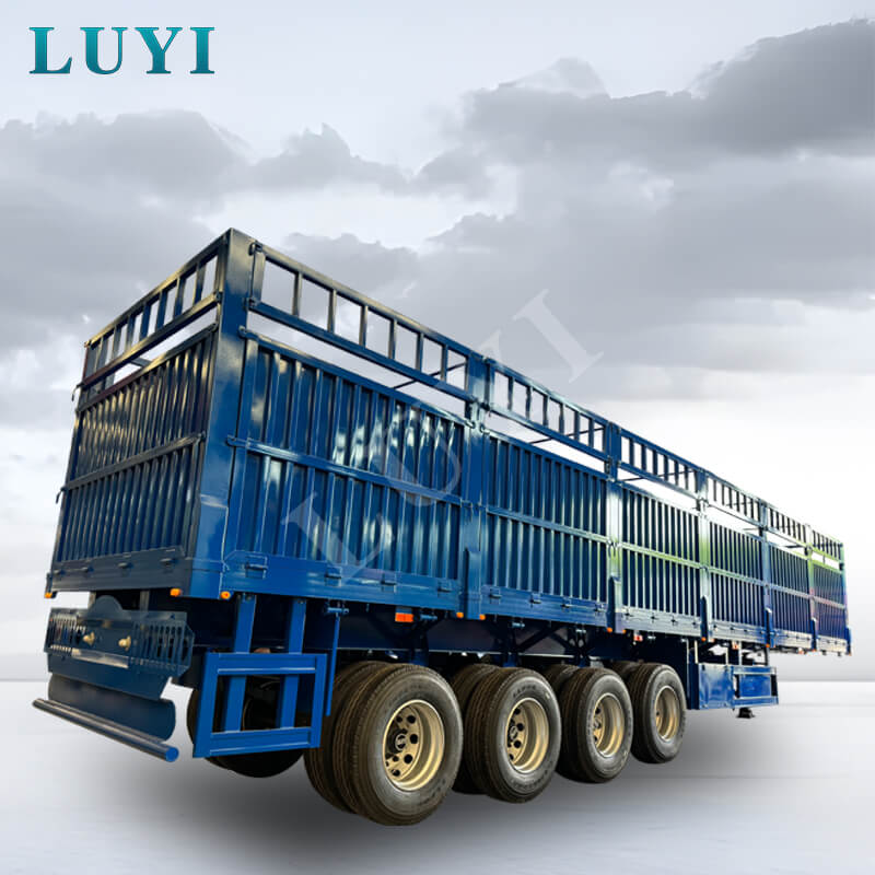 4-Achs-Seitenkipp-Rungenauflieger