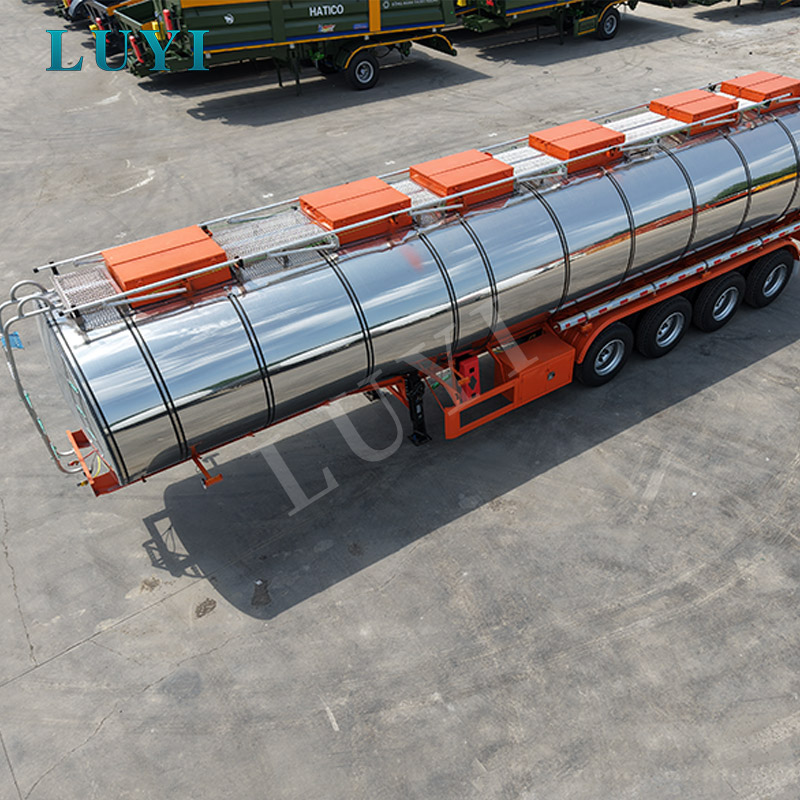 40CBM Edelstahl-Tanker-Sattelauflieger für den Transport von Kraftstoff, Speiseöl und Flüssigkeiten