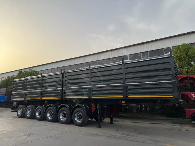 6 Achs-Seitenwand Semi-Trailer