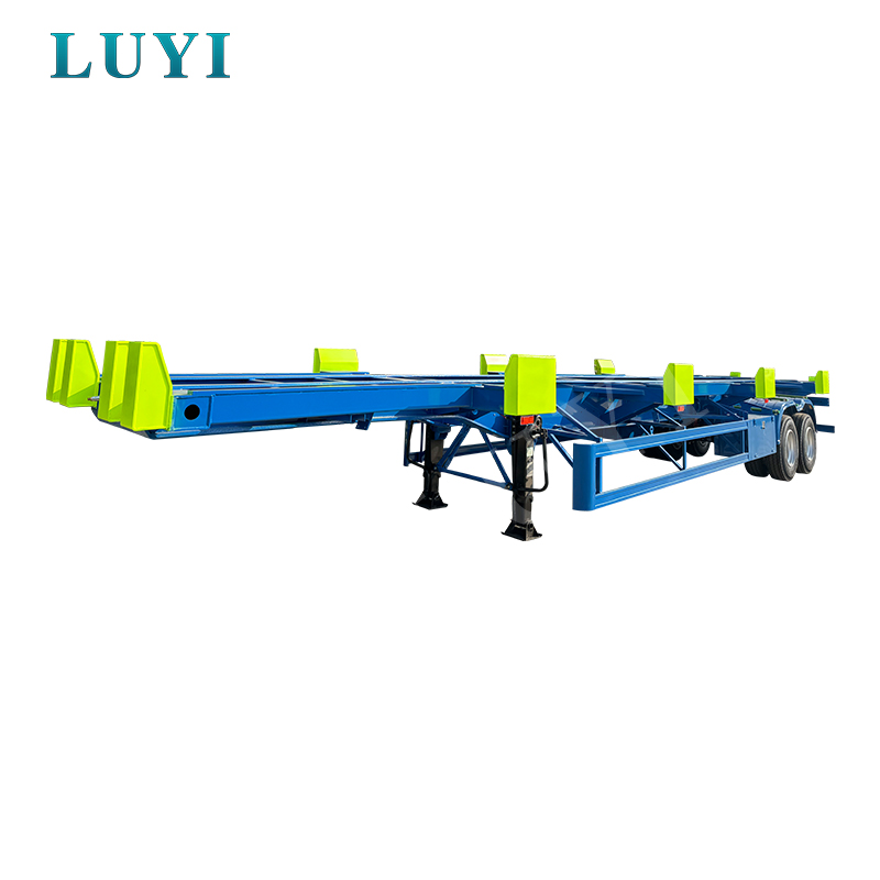 60-Tonnen-Dock-Container-Transport-Skelett-Sattelauflieger