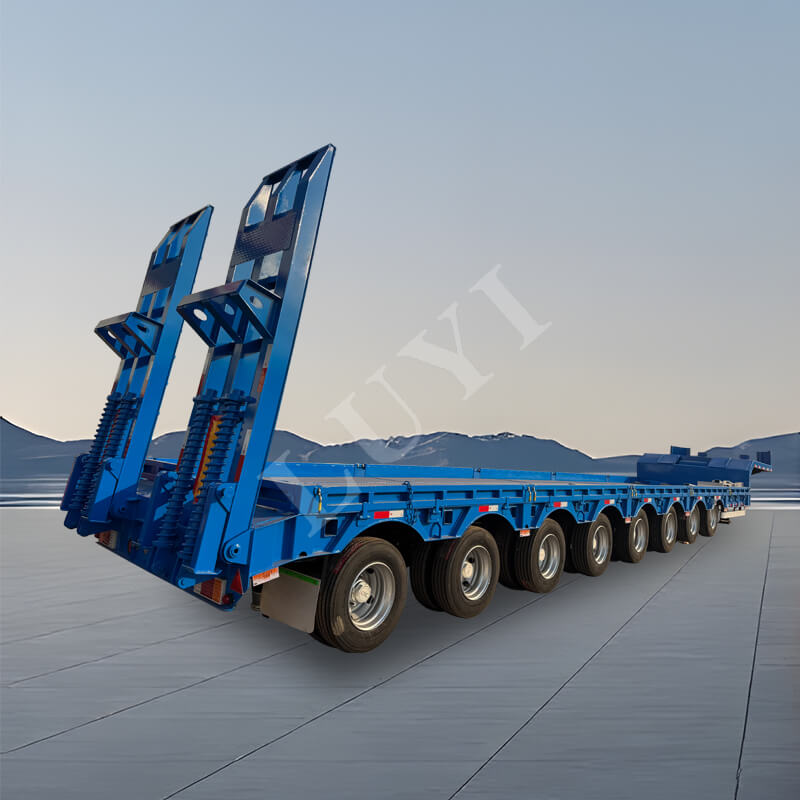 8-achsiger 150-Tonnen-Schwanenhals-Schwerlast-Tieflader 8-achsiger 150-Tonnen-Schwanenhals-Schwerlast-Tieflader