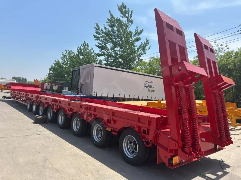 8 Achse Retractable Semi-Trailer mit niedrigem Betten