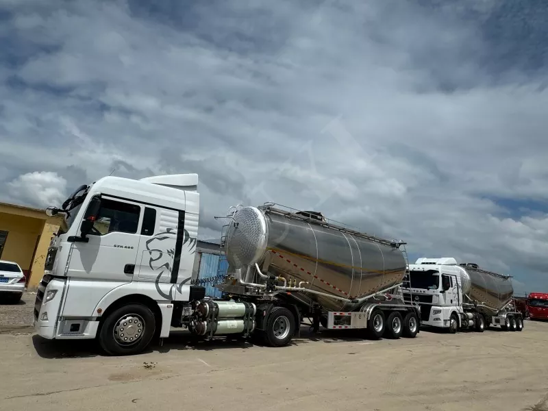 Aluminiumlegierpulver Tank Semi-Trailer