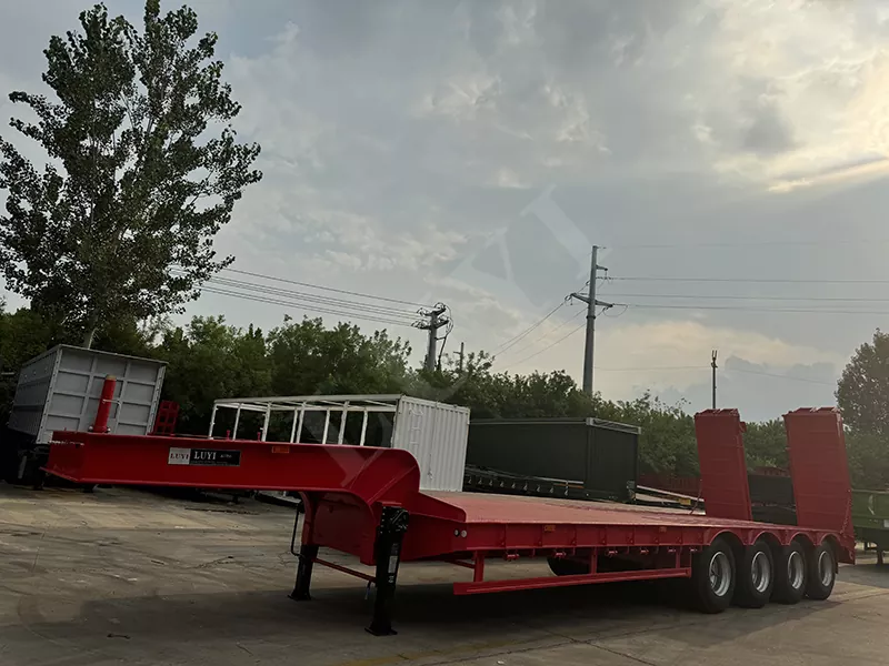 Vier-Achsen-Flachbett-Semi-Trailer