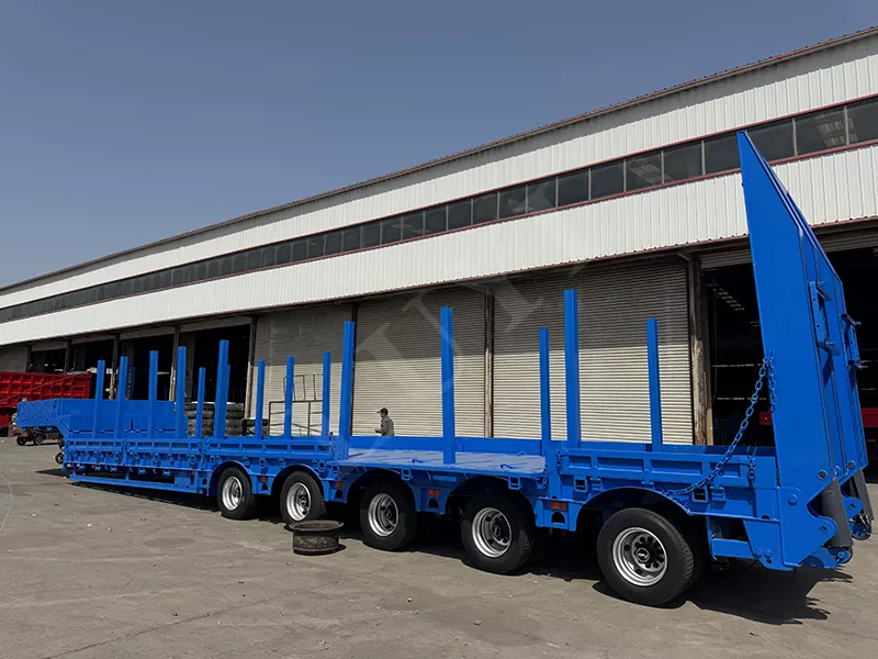 Gänse-Semi-Trailer mit niedrigem Betten