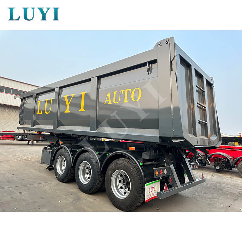 Hochwertiger 3-Achs-Hinterkipp-Hydraulik-Sattelauflieger