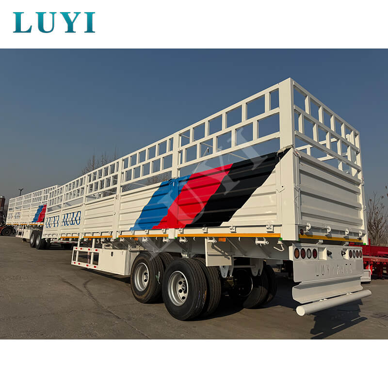 Hochwertiger 30-Tonnen-60-Tonnen-Hochzaun-Sattelauflieger zu verkaufen