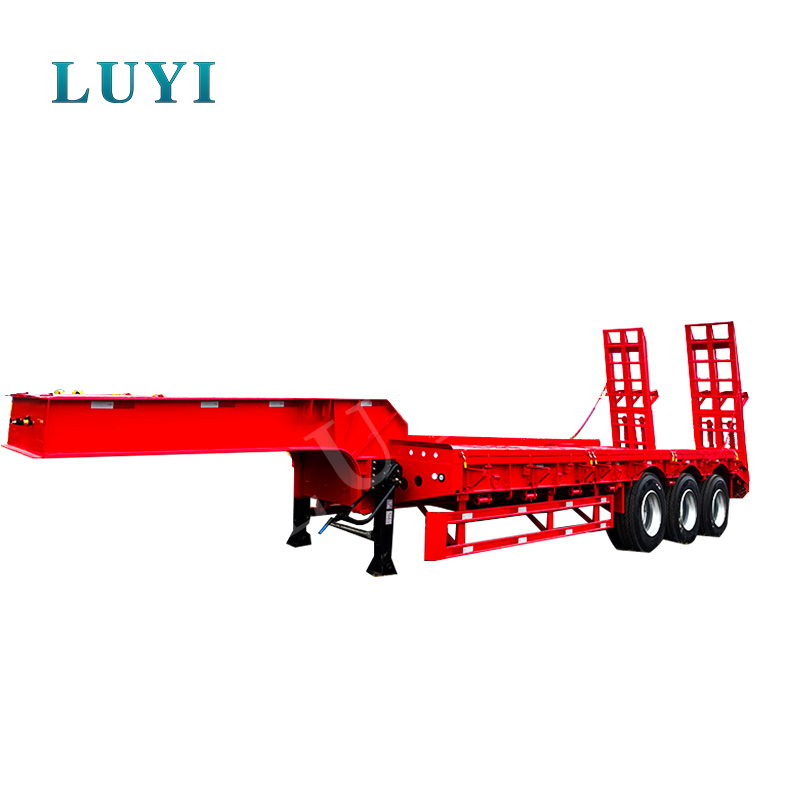 Hochwertiger dreiachsiger 60-Tonnen-Tieflader mit abnehmbarem Schwanenhals